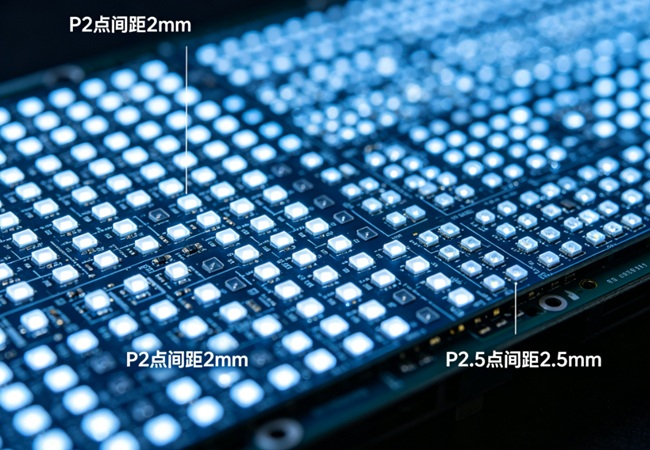 P2 和 P2.5 LED 屏燈珠細(xì)節(jié)特寫對(duì)比.jpg